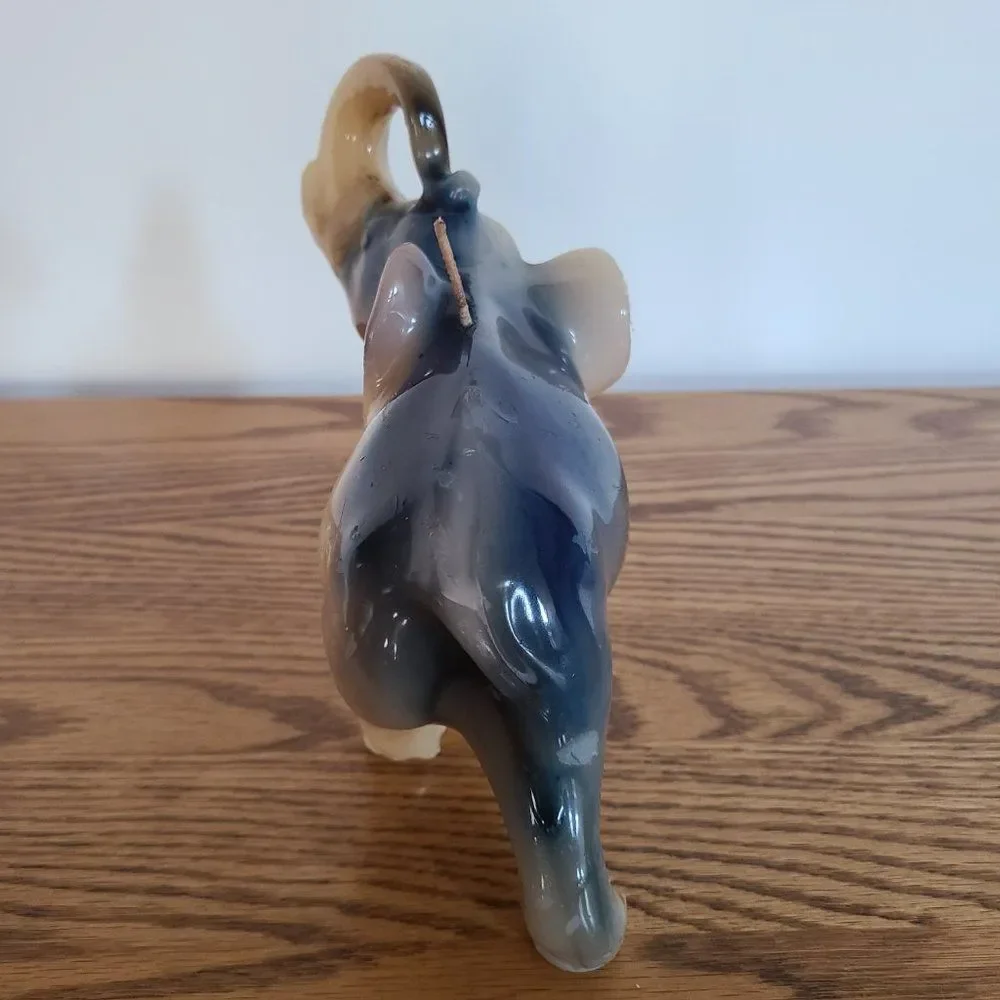 Vintage Novelty Wax Candle - ELEPHANT - Vintage Rare UNIQUE - Unlit